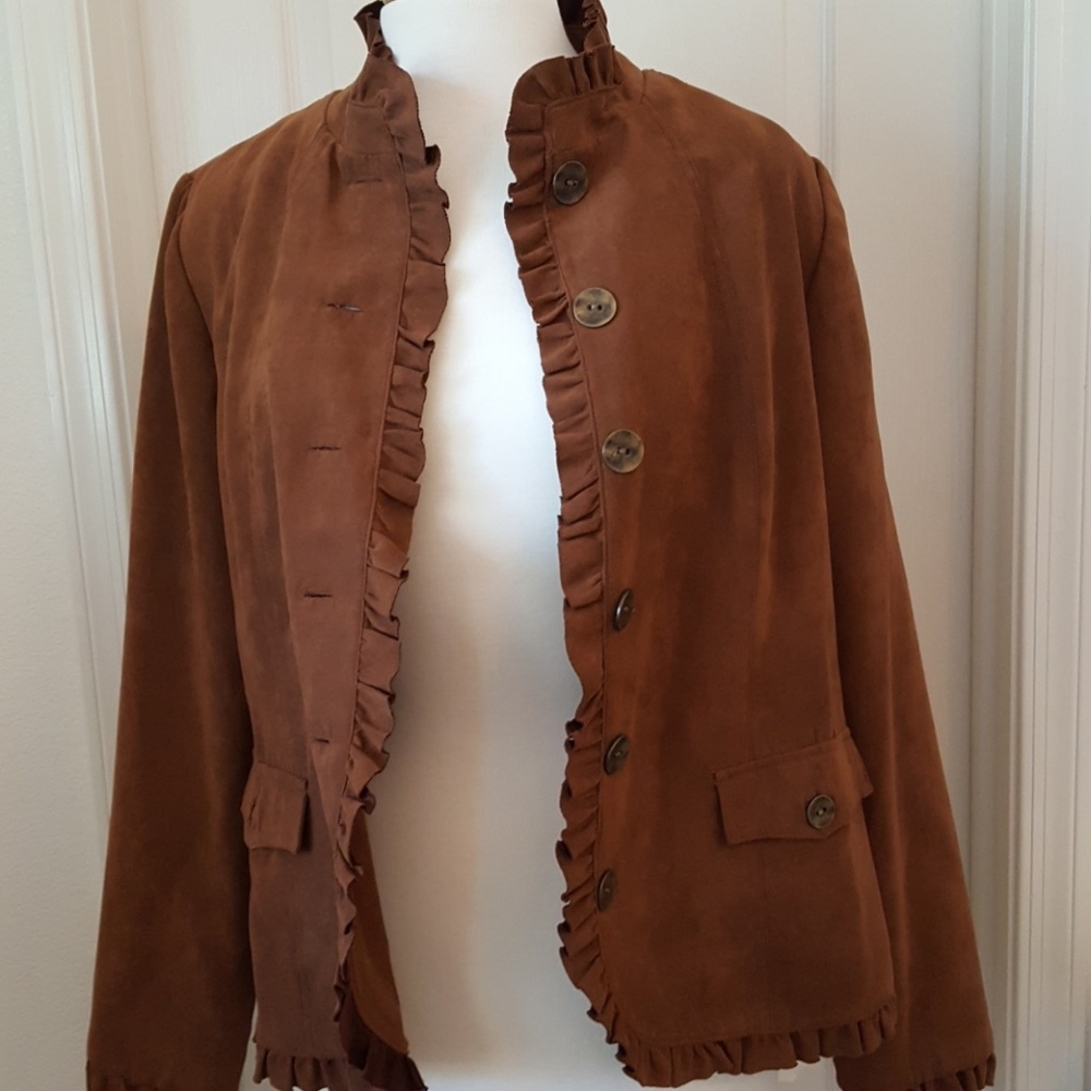 Suede fabric jacket - Picture 4 of 7